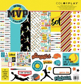 Photo Play Paper - MVP Softball Collection Pack