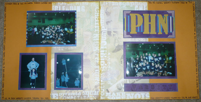 Varsity Cheer Layout