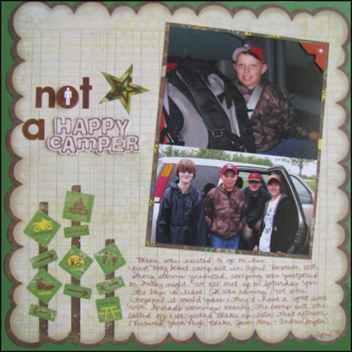 Not a Happy Camper Layout