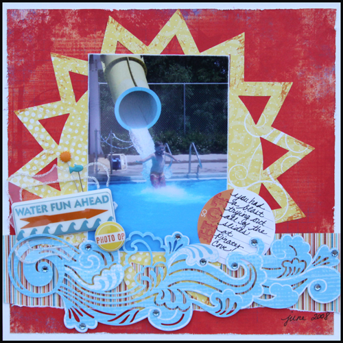 Water Fun Ahead Layout
