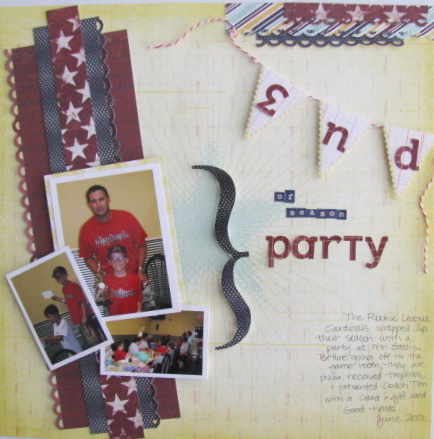 End of Season Party Layout