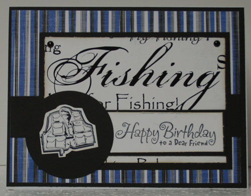 Fishing Card & Notepad