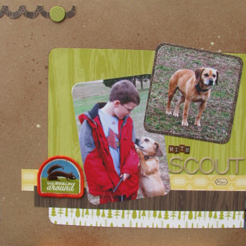 With Scout Layout by Amy Wheeler