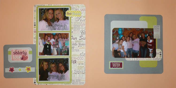 Sisterly Love Layout by Niccole Burns