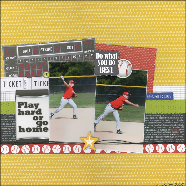 Play Hard or Go Home Layout