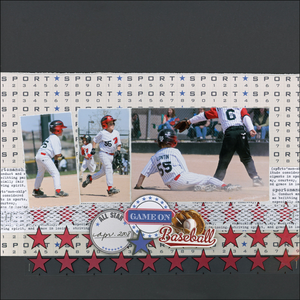 Game On Baseball Layout