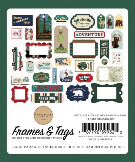 Carta Bella - Outdoor Adventure Frames & Tags