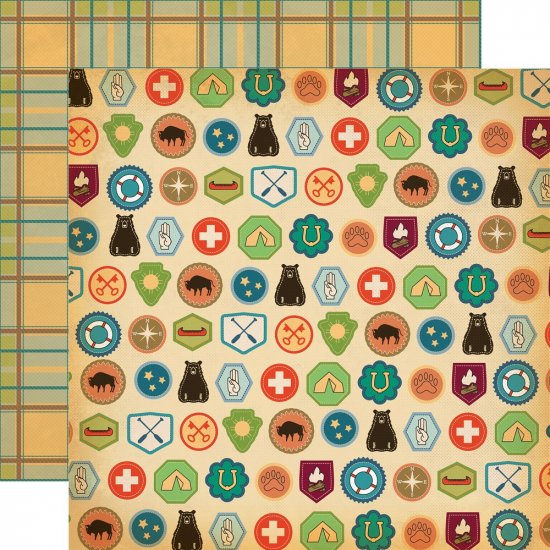 Carta Bella - The Great Outdoors - Badges Paper
