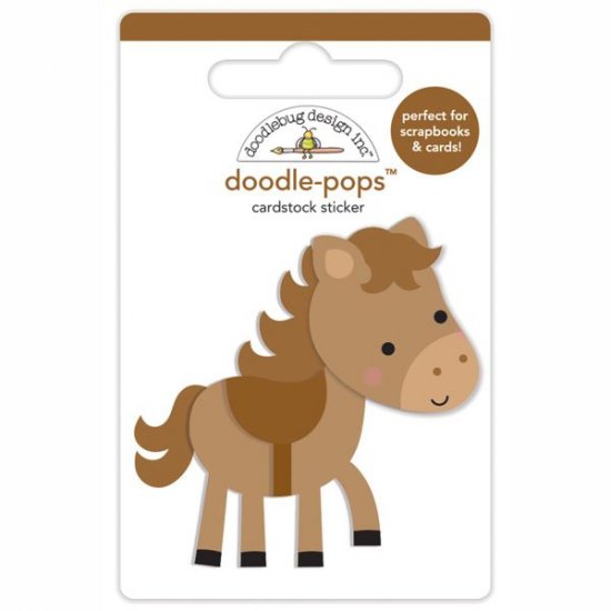 Doodlebug - Giddy Up Doodle-Pops 3D Stickers