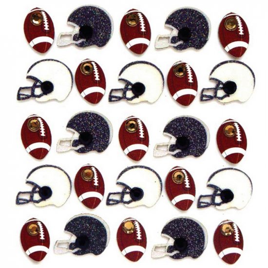 Jolee\'s - Footballs And Helmets Repeat Stickers
