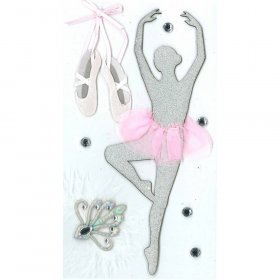 Jolee's - Glitter Ballerina Dimensional Stickers