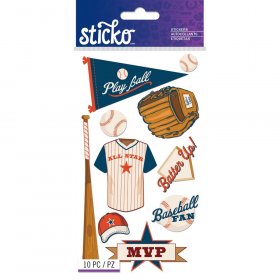 Sticko - Baseball Words Icons Stickers