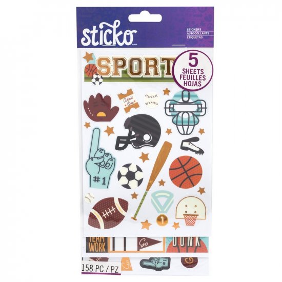 Sticko - Flip Pack Stickers - Sports