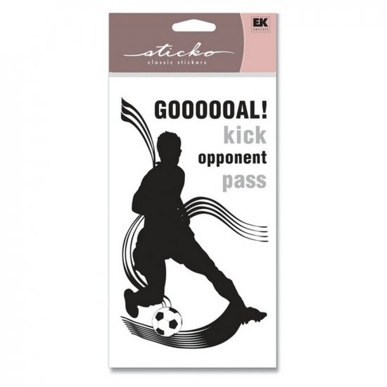 Sticko - Male Soccer Silhouette Classic Stickers
