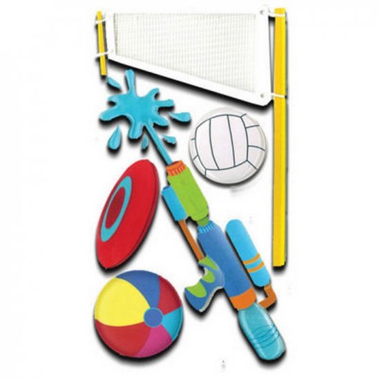 Jolee\'s - Beach Sports Le Grande Dimensional Stickers