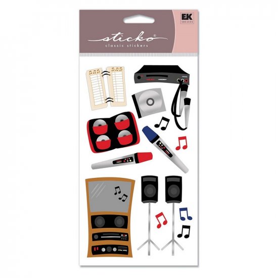 Sticko - DJ And Karaoke Vellum Classic Stickers