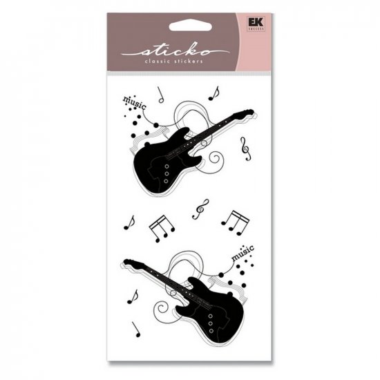 Sticko - Guitar Silhouette Classic Stickers