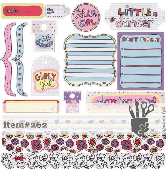 Fancy Pants - Dancing Gril Stickers