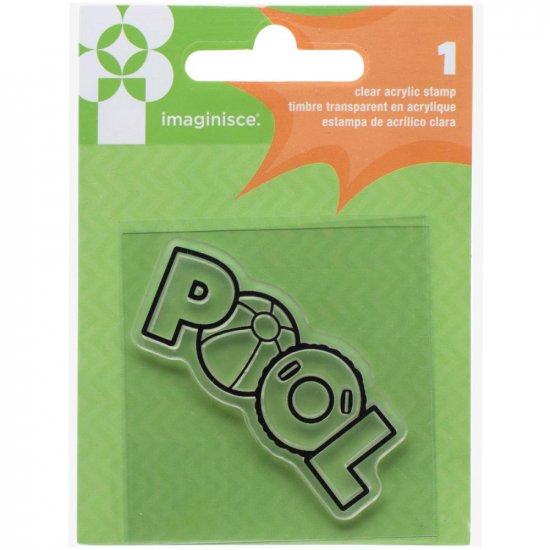 Imaginisce - Family Fun - Acrylic Stamp - Pool