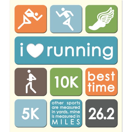 K & Co - Running Track Sticker Medley