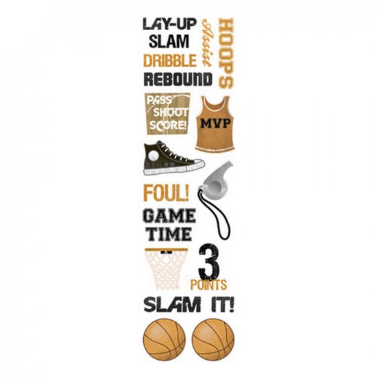 Karen Foster - Hoops Clearly Sticker