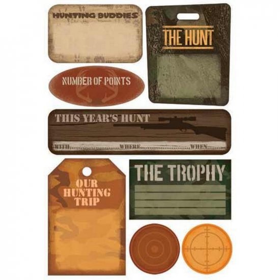 Karen Foster - The Hunt Journal Cardstock Stickers
