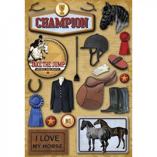 Karen Foster - Equestrian Cardstock Stickers