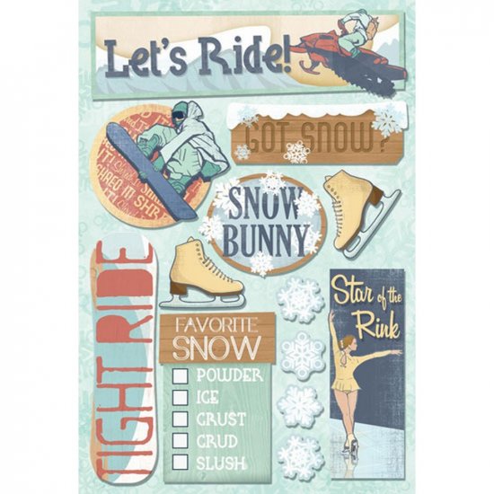 Karen Foster - Snow Bunny Stickers