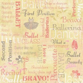 Karen Foster - Ballerina Collage Paper