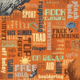 Karen Foster - Rock Climbing Collage Paper