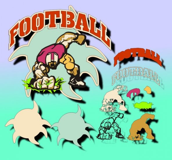 LCD - Football Embellishment