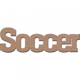 Leaky Shed Studio - Chipboard Word - Soccer
