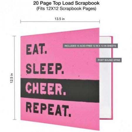 MBI - Cheer Sports 12" x 12" Postbound Album