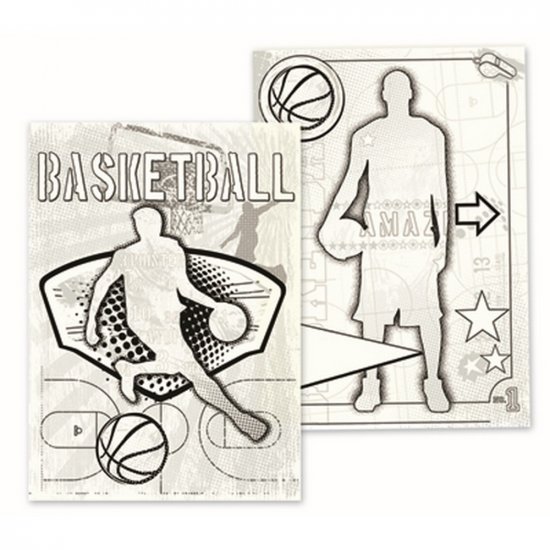 LYB - Game On - Basketball Canvas Colorables