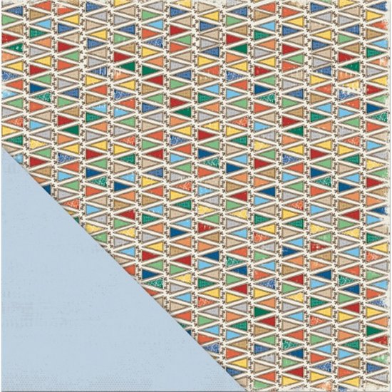 LYB - Making the Grade - Pennants/Blue Solid Cardstock