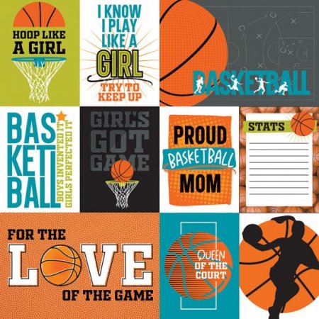 Photo Play Paper - MVP Basketball - Cut Aparts Girl Paper
