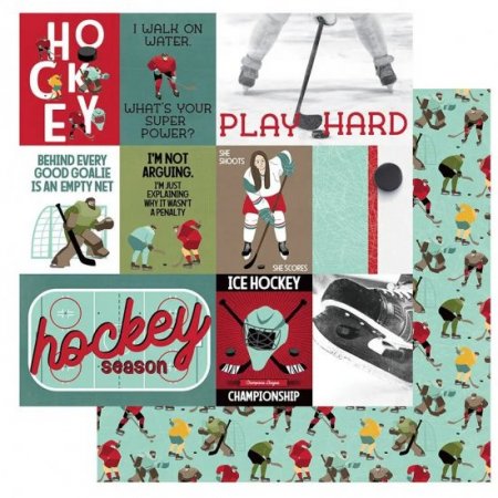 Photo Play Paper - The Hockey Life - Play Hard Paper