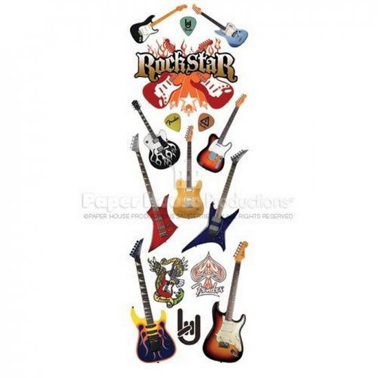Paper House Productions - Rock Star Glitter Rub-ons
