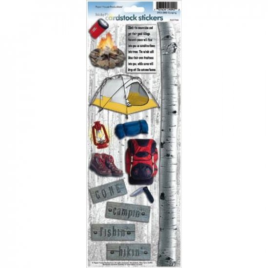 Paper House Productions - Camping Cardstock Stickers