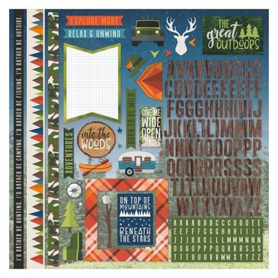 Paper House Productions - Great Outdoors 12\'\' Cardstock Stickers