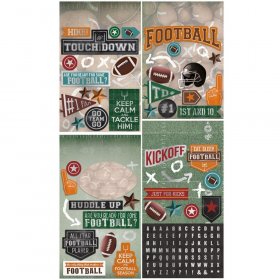 Paper House Productions - Football Multi Pack Cardstock Stickers