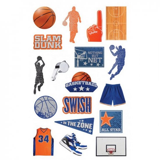 Paper House Productions - Basketball Diecut Sticker Pack