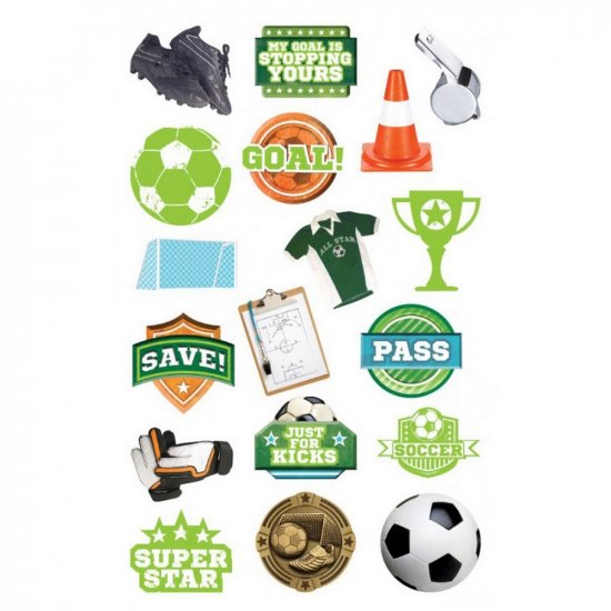 Paper House Productions - Soccer Diecut Sticker Pack
