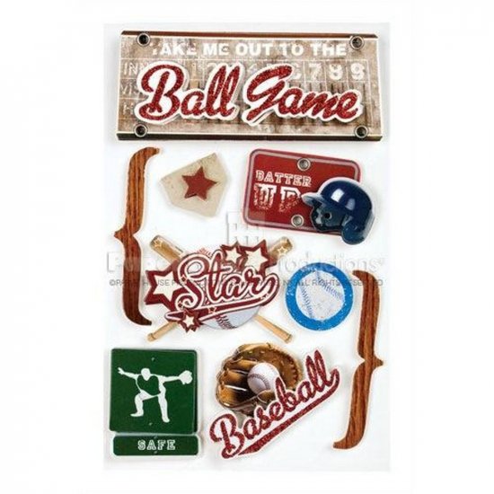 Paper House Productions - Baseball 3D Sticker