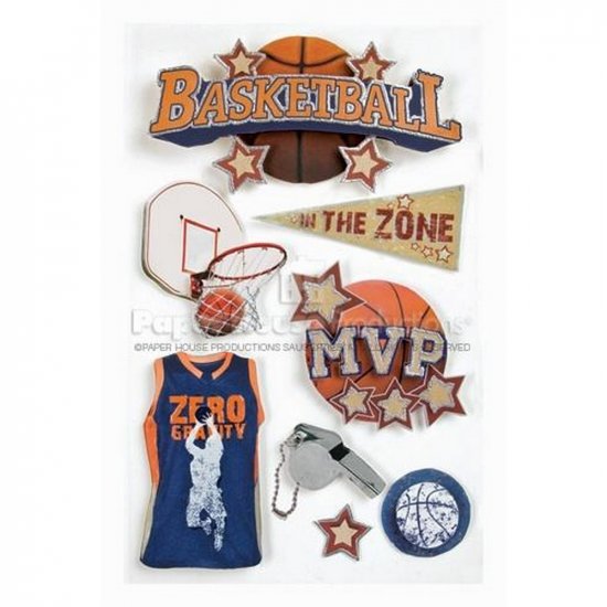 Paper House Productions - Basketball 3D Sticker