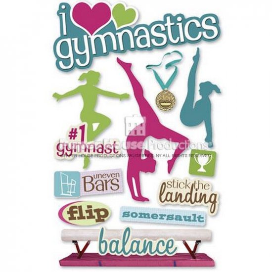 Paper House Productions - Gymnastics 3D Sticker