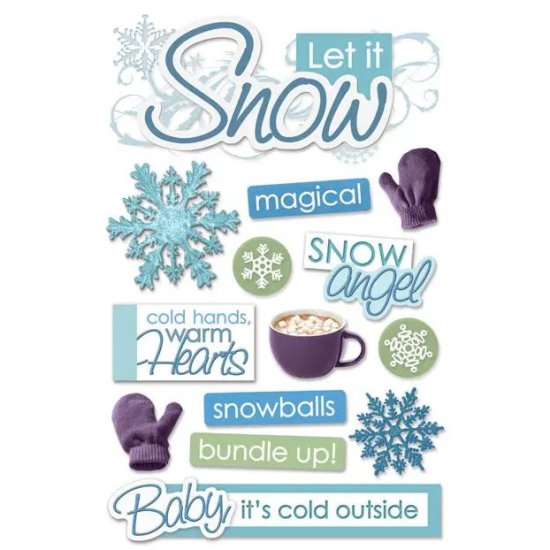 Paper House Productions - Let It Snow 3D Sticker