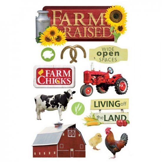 Paper House Productions - Farm Raised 3D Sticker
