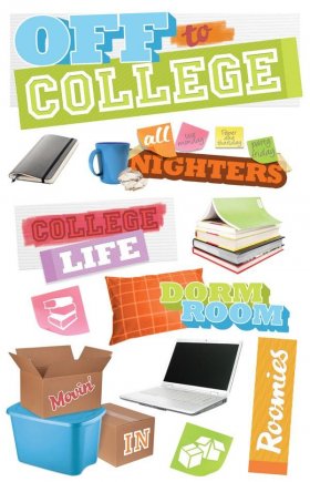 Paper House Productions - College 3D Sticker