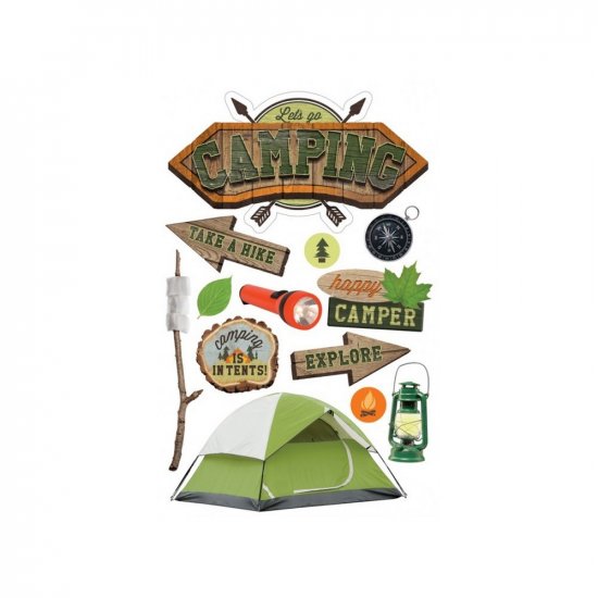 Paper House Productions - Camping 3D Sticker